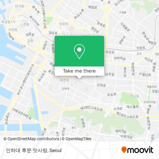 인하대 후문 맛사랑 map