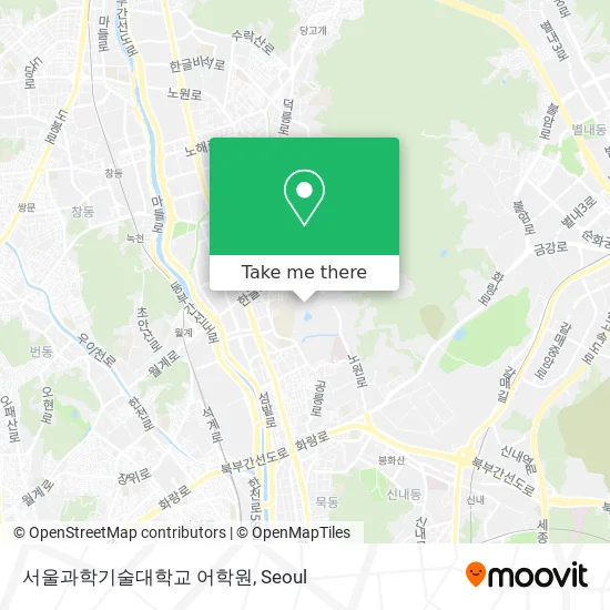 서울과학기술대학교 어학원 map