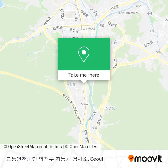 교통안전공단 의정부 자동차 검사소 map