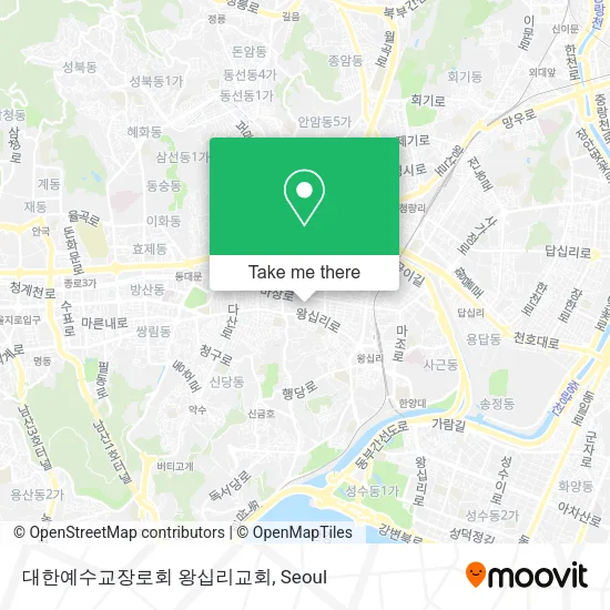 대한예수교장로회 왕십리교회 map