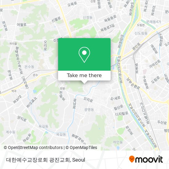 대한예수교장로회 광진교회 map