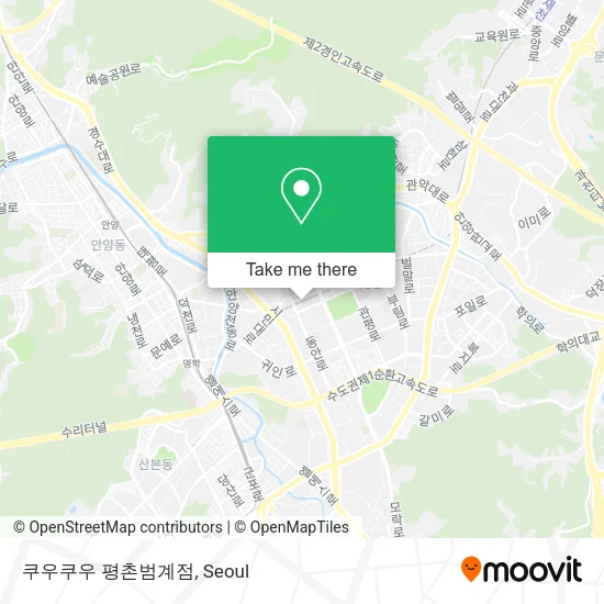 쿠우쿠우 평촌범계점 map