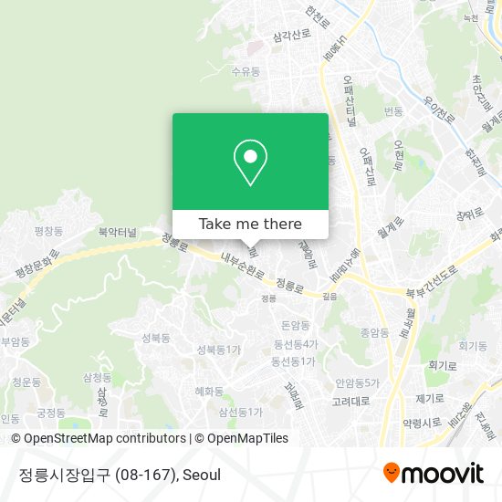 정릉시장입구 (08-167) map