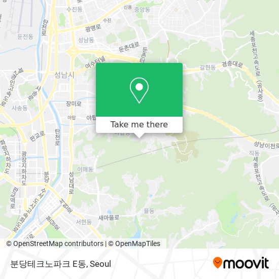 분당테크노파크 E동 map