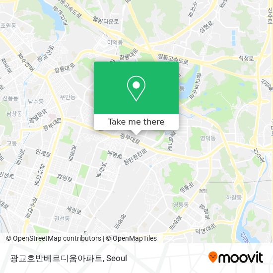 광교호반베르디움아파트 map