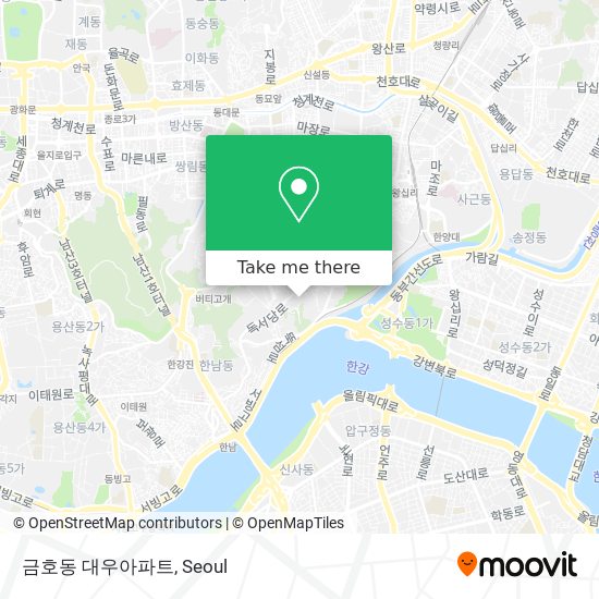 금호동 대우아파트 map