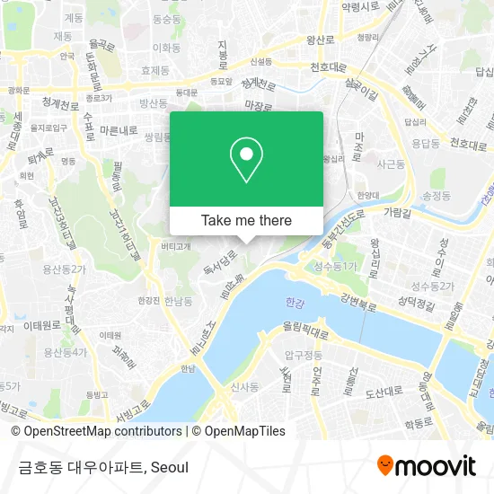금호동 대우아파트 map