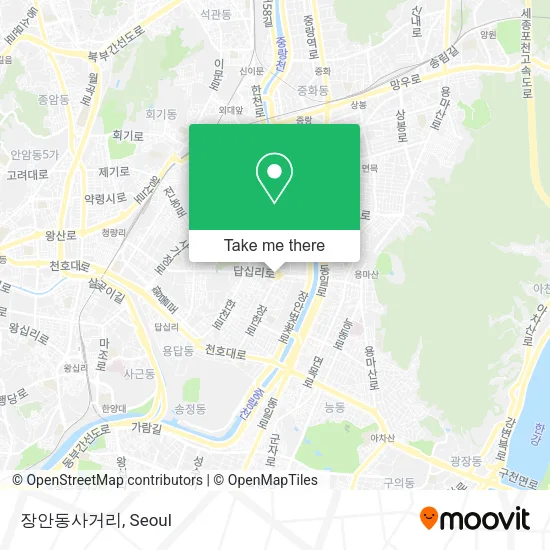 장안동사거리 map