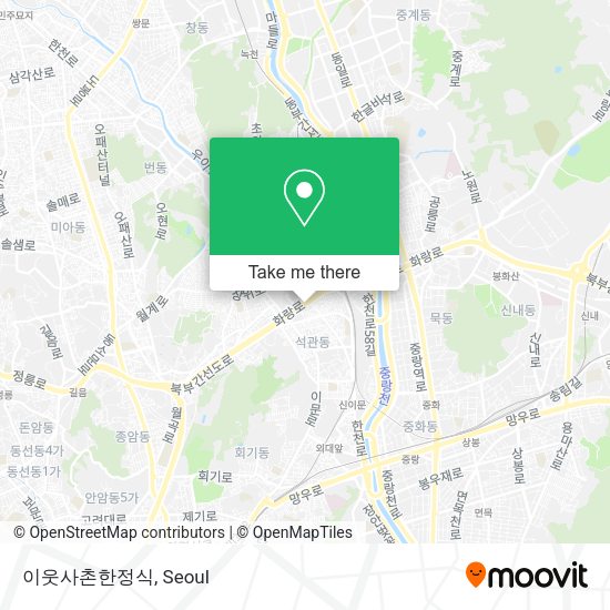 이웃사촌한정식 map