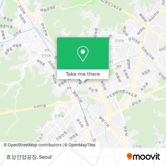 효성안양공장 map