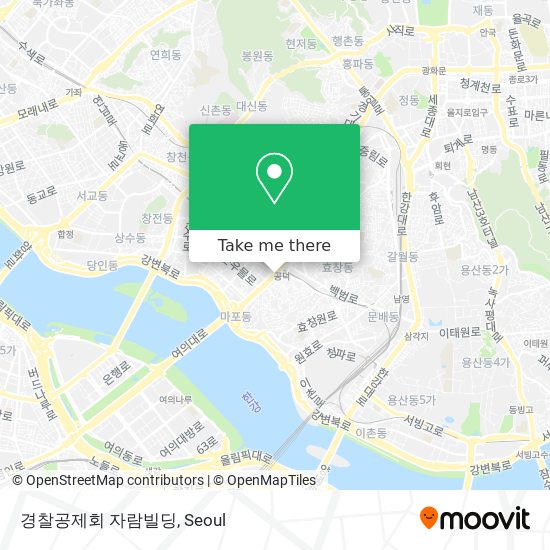 경찰공제회 자람빌딩 map