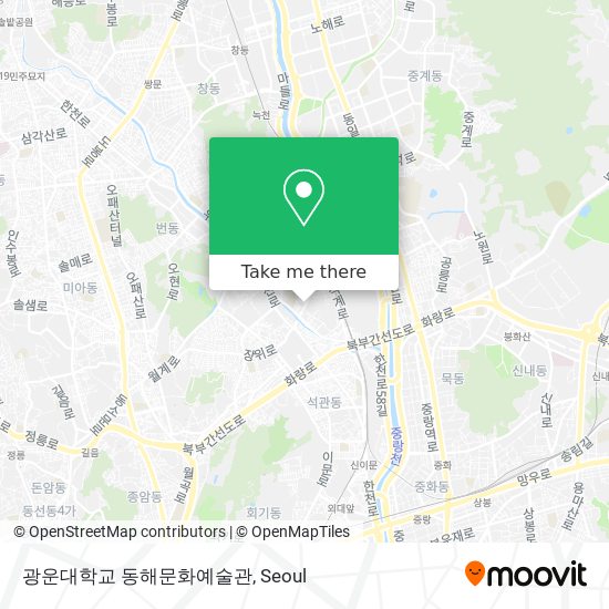 광운대학교 동해문화예술관 map