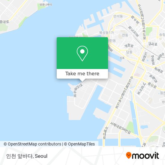인천 앞바다 map
