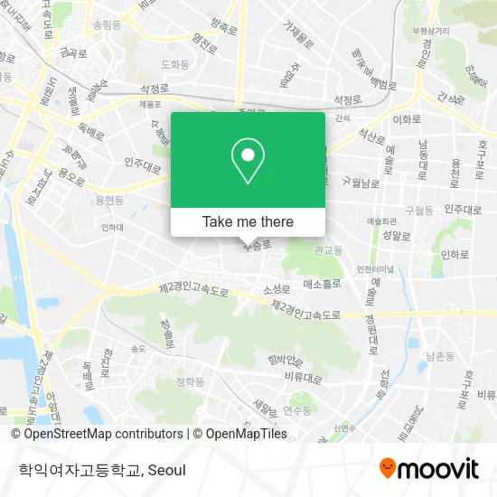 학익여자고등학교 map