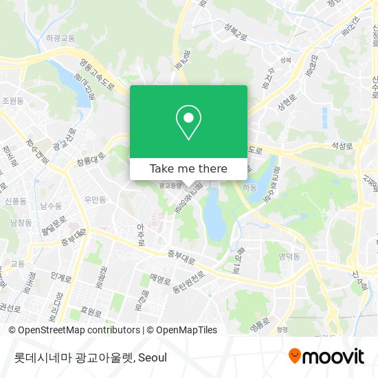 롯데시네마 광교아울렛 map