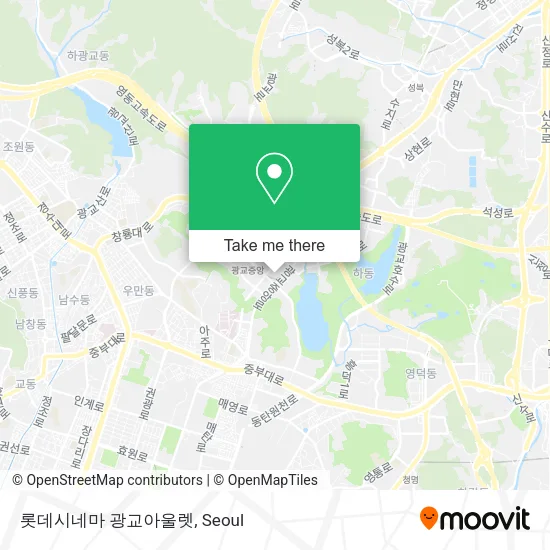 롯데시네마 광교아울렛 map