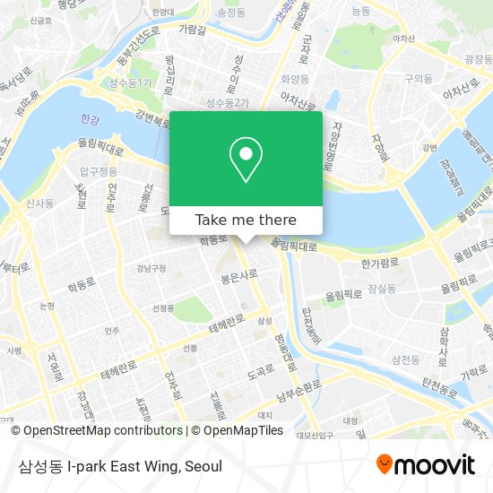 삼성동 I-park East Wing map