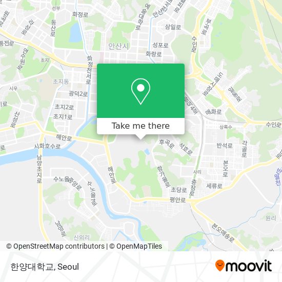 한양대학교 map