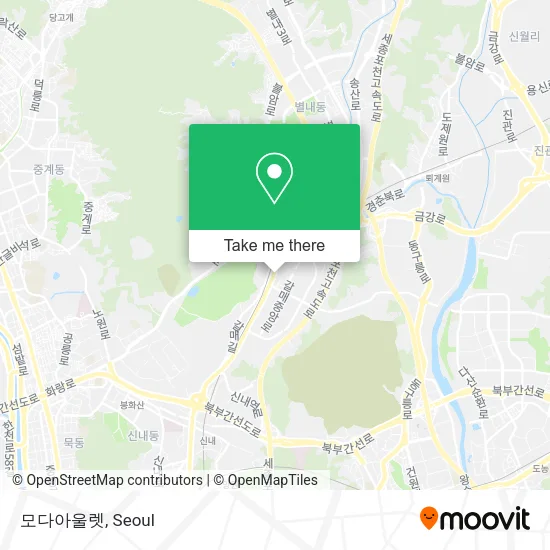 모다아울렛 map