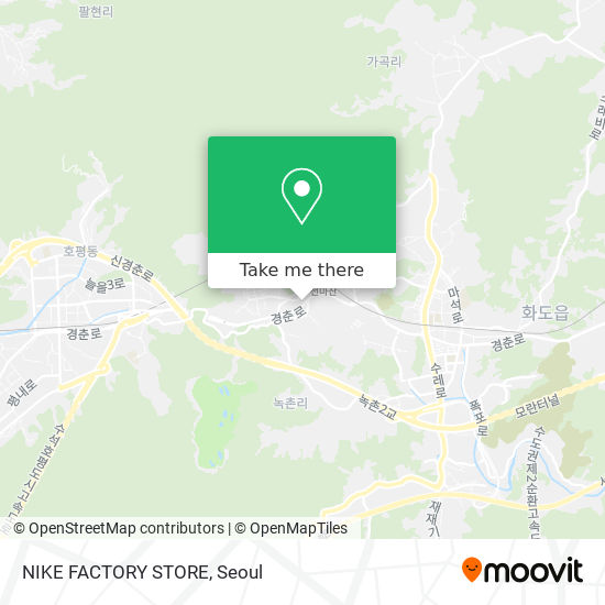 NIKE FACTORY STORE map