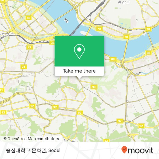 숭실대학교 문화관 map