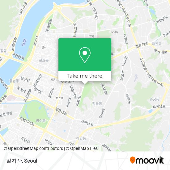 일자산 map