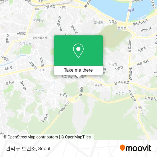 관악구 보건소 map