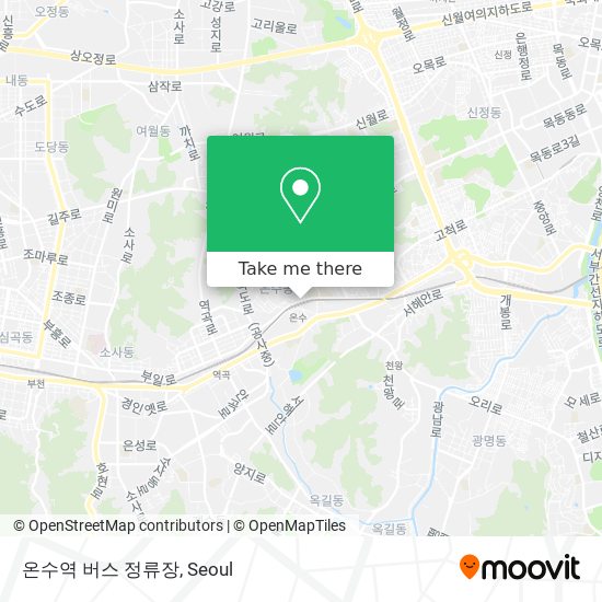 온수역 버스 정류장 map