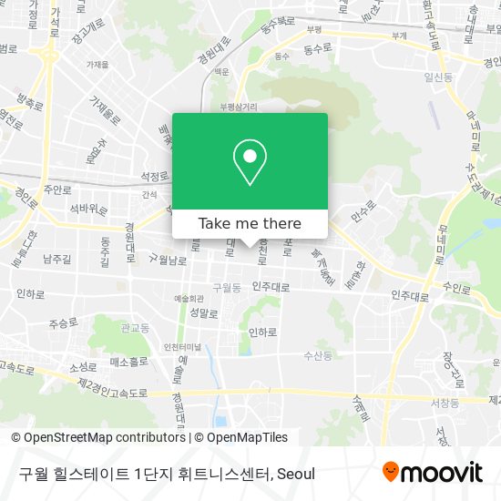 구월 힐스테이트 1단지 휘트니스센터 map