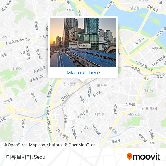 디큐브시티 map