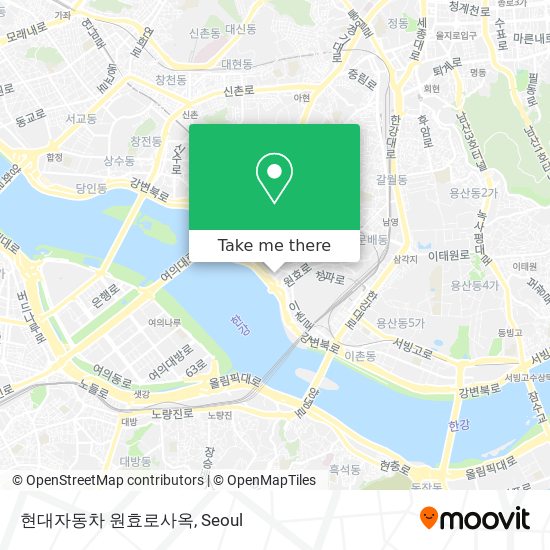 현대자동차 원효로사옥 map