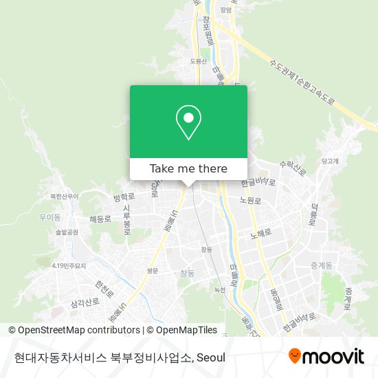 현대자동차서비스 북부정비사업소 map