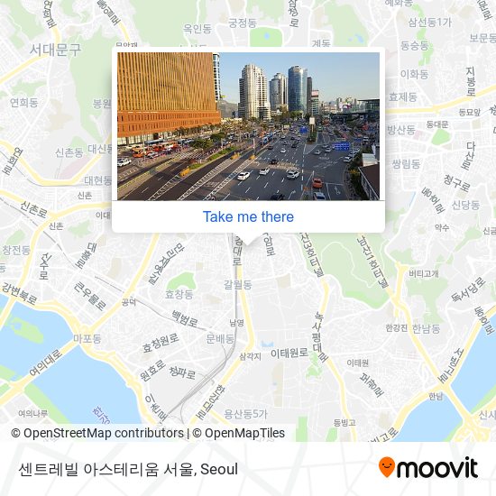 센트레빌 아스테리움 서울 map