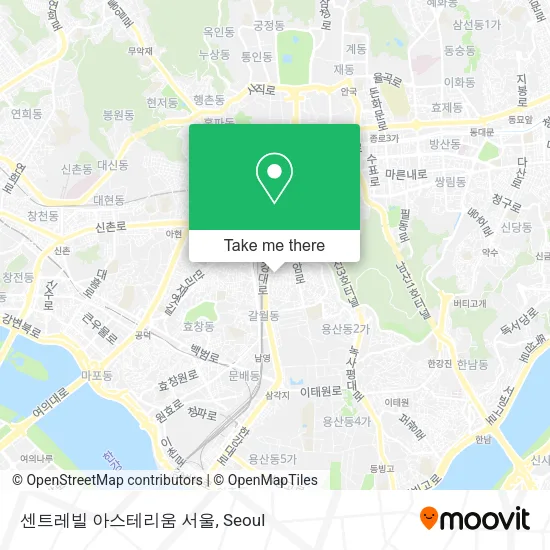 센트레빌 아스테리움 서울 map