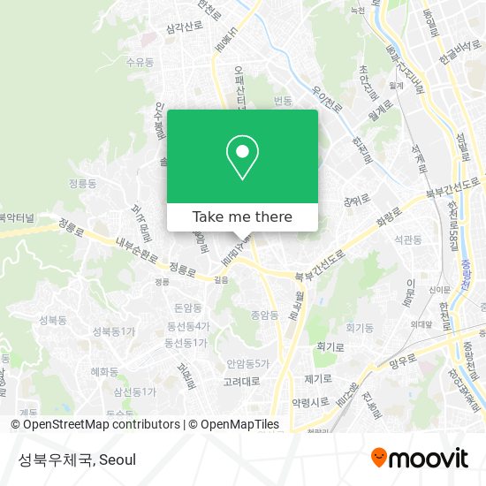 성북우체국 map