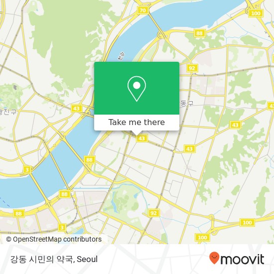 강동 시민의 약국 map