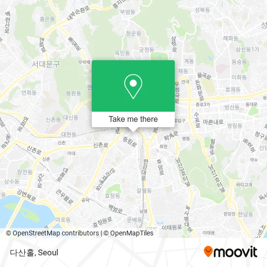 다산홀 map