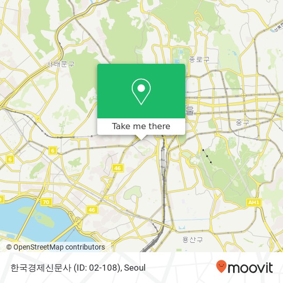 한국경제신문사 (ID: 02-108) map