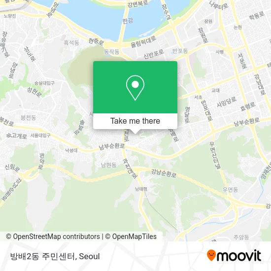 방배2동 주민센터 map