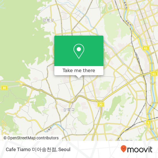 Cafe Tiamo 미아송천점 map