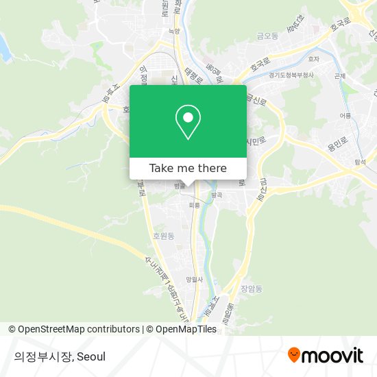 의정부시장 map