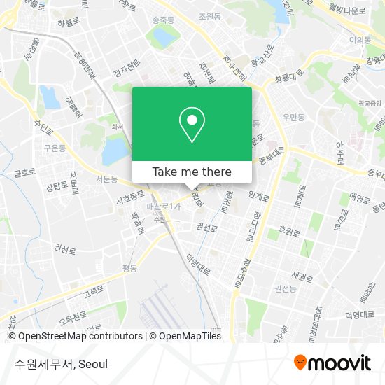 수원세무서 map