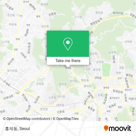 홍제동 map