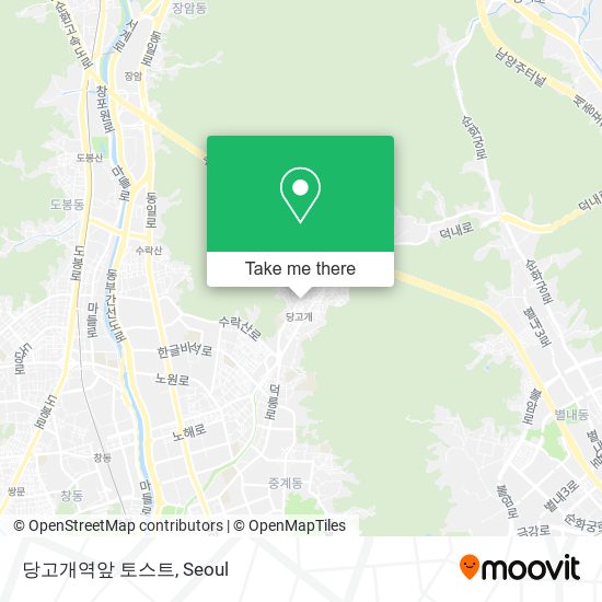 당고개역앞 토스트 map