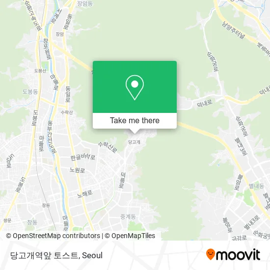 당고개역앞 토스트 map