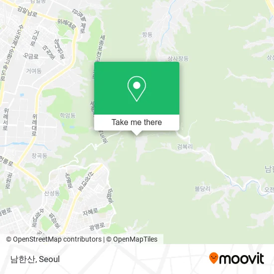 남한산 map