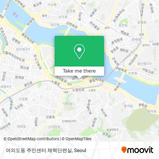 여의도동 주민센터 체력단련실 map