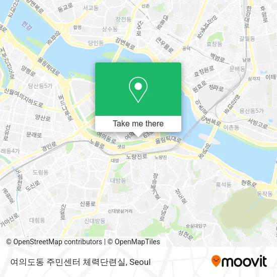 여의도동 주민센터 체력단련실 map