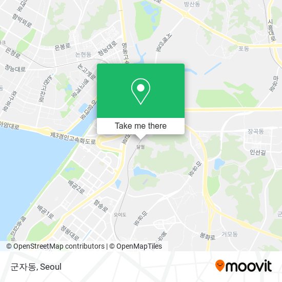 군자동 map