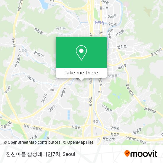 진산마을 삼성래미안7차 map